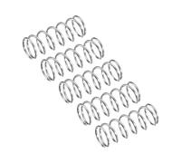 uxcell Compression Spring, 5Pcs 304 Stainless Steel, 9mm OD, 0.6mm Wire Size, 25mm Free Length, Silver Tone