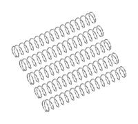 uxcell Compression Spring, 5Pcs 304 Stainless Steel, 9mm OD, 0.6mm Wire Size, 50mm Free Length, Silver Tone