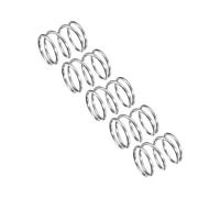 uxcell Compression Spring, 5Pcs 304 Stainless Steel, 9mm OD, 0.8mm Wire Size, 10mm Free Length, Silver Tone