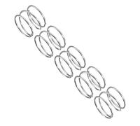 uxcell Compression Spring, 5x 304 Stainless Steel, 10mm OD, 5mm Free Length, 0.6mm Wire Size, Silver Tone