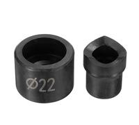 uxcell Conduit Punch and Die 22mm Chrome Steel Manual Knockout Punch Conduit Hole Cutter Set for Hydraulic Knock Out Driver