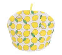 uxcell Cotton Tea Cozy, Vintage Floral Teapot Cover, 11x9" Insulated Handmade Tea Cozy Covers for Teapot Keeps Warm Dust Multi-Color for Tea Sets Home Kitchen Decor, Yellow Lemon