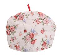 uxcell Cotton Tea Cozy, Vintage Floral Teapot Cover, 13x10" Insulated Handmade Tea Cozy Covers for Teapot Keeps Warm Dust Multi-Color for Tea Sets Home Kitchen Decor, Red Pink Flowers