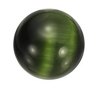 Uxcell Crystal Sphere, 20mm Natural Gemstone Sphere Mini Natural Quartz Ball Collection Polished Hand Carved Crystal Ball Bulk for Living Room Bedroom Garden Office Decoration, Dark Green