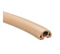 uxcell D20 6.6ft Floor Cord Cover, PVC Cord Cover Floor, Wire Cover for Extension Cords, Protect Wires & Prevent Cable Trips, Hole Width: 0.31", Brown