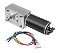 uxcell DC 12V 37RPM 12Kg.cm Self-Locking Worm Gear Motor with Encoder and Cable High Torque Speed Reduction Motor