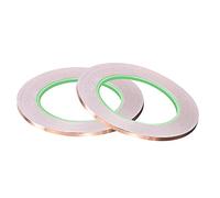 uxcell Double-Sided Conductive Tape Copper Foil Tape 3mm x 30m/98.4ft for Guitar, EMI Shielding Crafts, Electrical Repairs 2pcs