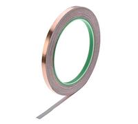 uxcell Double Sided Conductive Tape Slug Repellent Copper Foil Tape Adhesive 6mm x 20m/21.8yards Length for Guitar, EMI Shielding Crafts, Electrical Repairs, Stained Glass