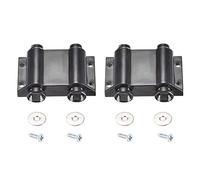 uxcell Double Touch Catch Magnetic Press Latch for Cabinet Door Cupboard Black 2pcs