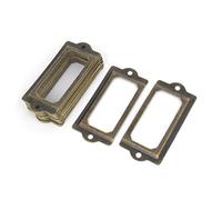 uxcell Drawer Filing Cabinet Office Label Name Card Frame Holder 20pcs