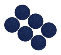 uxcell Drink Coasters, 6pcs - Silicone Coasters for Drinks, Round Anti-Slip Heat Resistant Coasters, for Bar Club Office Coffee Table (Dark Blue)