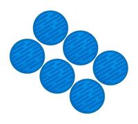 uxcell Drink Coasters, 6pcs - Silicone Coasters for Drinks, Round Anti-Slip Heat Resistant Coasters, for Bar Club Office Coffee Table (Blue)