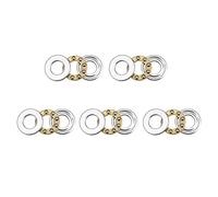 uxcell F6-12M Thrust Ball Bearings 6mm x 12mm x 4.5mm Chrome Steel Single Direction 5pcs