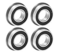 Uxcell F623-2RS Flanged Ball Bearing 3x10x4mm Double Sealed Chrome Steel Flange Bearings, 20pcs