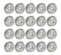 uxcell F625ZZ Flanged Ball Bearing 5x16x5mm Double Shielded Chrome Steel Flange Bearings, 20pcs