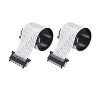 uxcell FFC FPC Cable 0.5mm Pitch 51 Pin 200mm Flexible Flat Ribbon Cable for LCD Screen,2Pcs