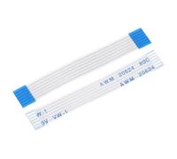 uxcell Flexible Flat Cable,50mm 1mm Pitch 6 Pins FPC FFC Flexible Ribbon Cable for LCD TV Car Audio DVD Player 10Pcs (A Type)