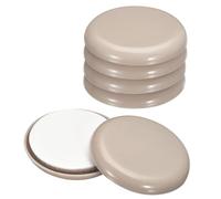 uxcell Furniture Sliders, 8Pcs 2" - Plastic Self-adhesive Round Sliding Pads, Chair Glides for Carpeted Tile Vinyl Hardwood Floors (Grey)