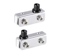 uxcell Glass Hinge Polished Chrome Glass Door Pivot Hinge Glass Clamp 40x13x15mm, 1 Pair