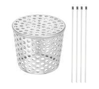 uxcell Gutter Downspout Guard Filter, 3.3 Inch Wide 304 Stainless Steel Gutter Downspout Mesh Screen with Cable Ties for Conical Exhaust Pipe Roof Vent Cover Strainer