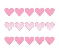 uxcell Heart Shaped Iron on Patches Pink Embroidered Applique Patches Sew on Patch for Clothing Jackets Backpacks Repairing Decorations Pack of 15,2.8"x2.7"