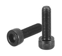 uxcell Hex Socket Bolts (M5-0.8x18), Grade 12.9 Carbon Steel Hex Socket Drive Screws, Black, 50 Pcs