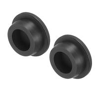 uxcell High Temp Silicone Plug Mount Dia 28mm/1.1 inch T Shaped Rubber Stopper Hole Plugs for Powder Coating Plating Waterproof Plugs Sealing Plugs Black Pack of 2(OD 35mm)