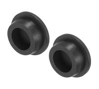 uxcell High Temp Silicone Plug Mount Dia 29mm/1.14 inch T Shaped Rubber Stopper Hole Plugs for Powder Coating Plating Waterproof Plugs Sealing Plugs Black Pack of 2(OD 36mm)