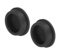 uxcell High Temp Silicone Plug Mount Dia 46mm/1.81 inch T Shaped Rubber Stopper Hole Plugs for Powder Coating Plating Waterproof Plugs Sealing Plugs Black Pack of 2(OD 52mm)