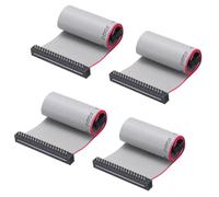 uxcell IDC Wire Flat Ribbon Cable FC/FD Connector A-Type 40Pins 2.54mm Pitch 0.2m Length Gray, 4pcs