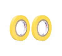 uxcell Insulating Tape 10mm/0.39inch Width 14.5M/47.5ft Long 0.15mm Thick PVC Electrical Tap for Max. 400V 80C Use Yellow 2pcs