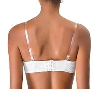 Uxcell Invisible Clear Transparent Bra Shoulder Strap for Women Clear White 18 mm Width