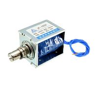 uxcell JF-1050 DC 24V 360mA 60N 10mm Push Type Open Frame Linear Motion Solenoid Electromagnet