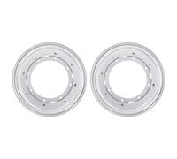 uxcell Lazy Susan Hardware, 2Pcs 12 Inch - Iron Round Ball Bearing Rotating Swivel Plate, Lazy Susan Turntable for DVD Tower, Bookshelf (Silver)