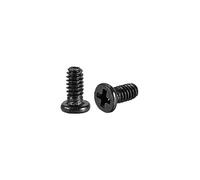 uxcell M1.4x5mm Phillips Screw Fastener Black 2.5mm Dia Screw Head for Laptop PC TV Fan Audio Switch 100pcs