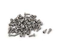 uxcell M1.6x5mm 0.35mm Pitch 304 Stainless Steel Hex Socket Head Cap Screw DIN912 50pcs