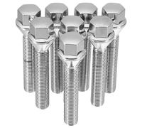 uxcell M12 x 1.5 Auto Chrome Wheel Studs Set Taper Seat 17 mm 8pcs