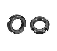 uxcell M24x1.5mm Fine Pitch Thread Retaining Four-Slot Slotted Round Nuts, 2 Pcs