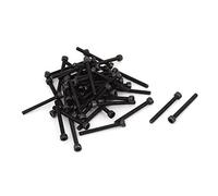 uxcell M3 x 30mm Hex Bolt Socket Head Cap Machine Screws Fasteners Black 50Pcs