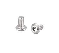 uxcell M3x6mm Machine Screws Hex Socket Round Head Screw 304 Stainless Steel Fasteners Bolts 100pcs