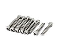 Uxcell M6 x 35mm Thread 304 Stainless Steel Hex Socket Head Cap Screw Bolt DIN912 12pcs