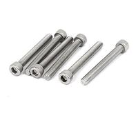 Uxcell M6 x 50mm Thread 304 Stainless Steel Hex Socket Head Cap Screw Bolt DIN912 6pcs