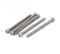 Uxcell M6 x 90mm Thread 304 Stainless Steel Hex Socket Head Cap Screw Bolt DIN912 6pcs