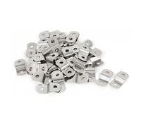 Uxcell Metal Z Shape Picture Frame Brackets, 30mm x 13mm x 7mm, 50 PCS, Silver Tone