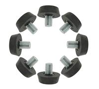 uxcell Metric M8 x 1.25 Furniture Glide Leveling Feet Adjustable Leveler Floor Protector for Table Desk Cabinet Leg 8 Pack