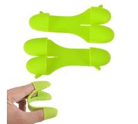 uxcell Mini Oven Mitts Gloves, 4.6x2.2x0.6 Inch Small Cute Silicone Mitts Gloves Pinch Grips Pot Holders for Kitchen Cooking Baking Grilling, Green
