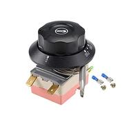 uxcell NC 250V 16A 60-200C Temperature Control Switch Capillary Thermostat for Oven Refrigerator Heater, 0.7m, with 2 Screws&2 Crimp Terminals