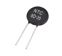 uxcell NTC Thermistor Resistors 8D-20 6A 8 Ohm Inrush Current Limiter Temperature Sensors Pack of 5