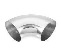 uxcell OD 4.5 Inch 90 Degree Stainless Steel Car Exhaust Elbow Pipe 0.06"