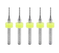 uxcell PCB Drill Bits 1mm Tungsten Carbide Rotary Tool Jewelry CNC Engraving Print Circuit Board Micro Drill Bits 1/8 Inch Shank 5 Pcs